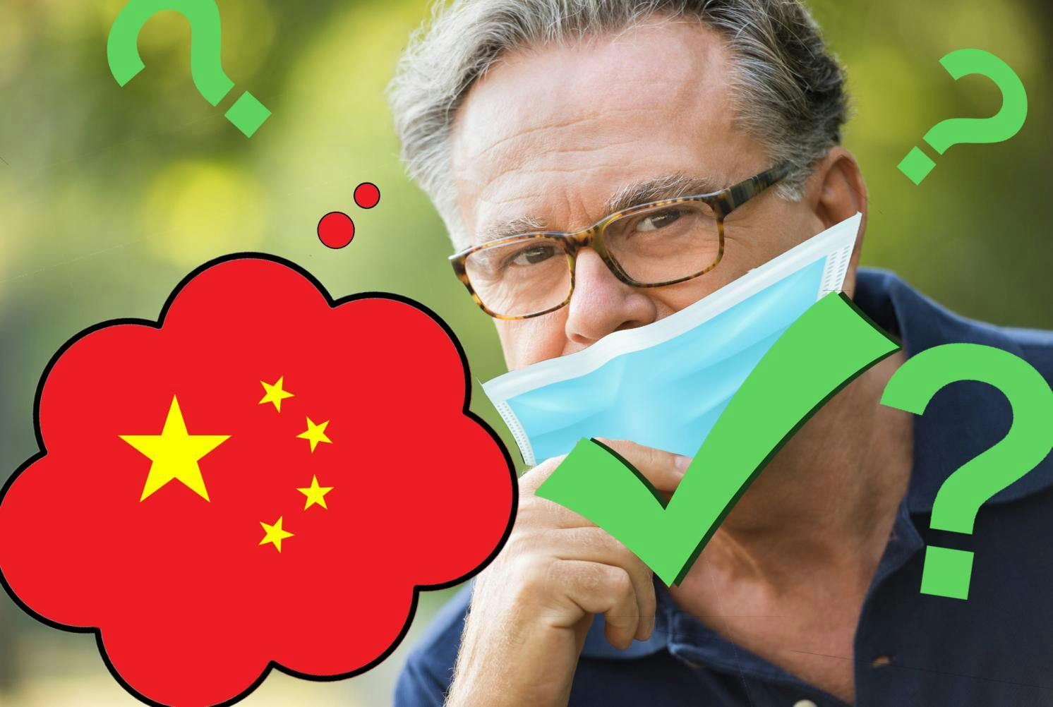 Image for Man Now Nervously Looking Over Shoulder Before Saying "China-Virus"