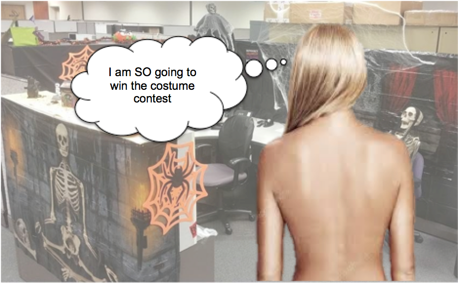 Image for Spooky! Co-op Fired for Dressing up as Nudist for Office Halloween Party